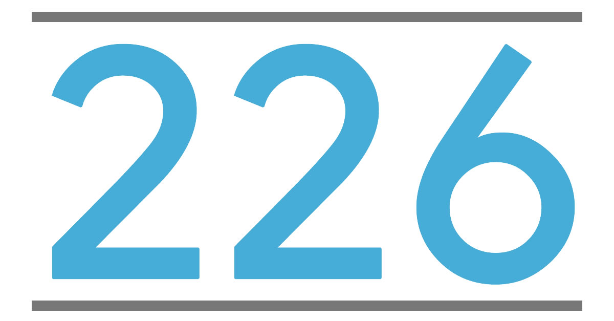 Attēlu rezultāti vaicājumam “number 226”